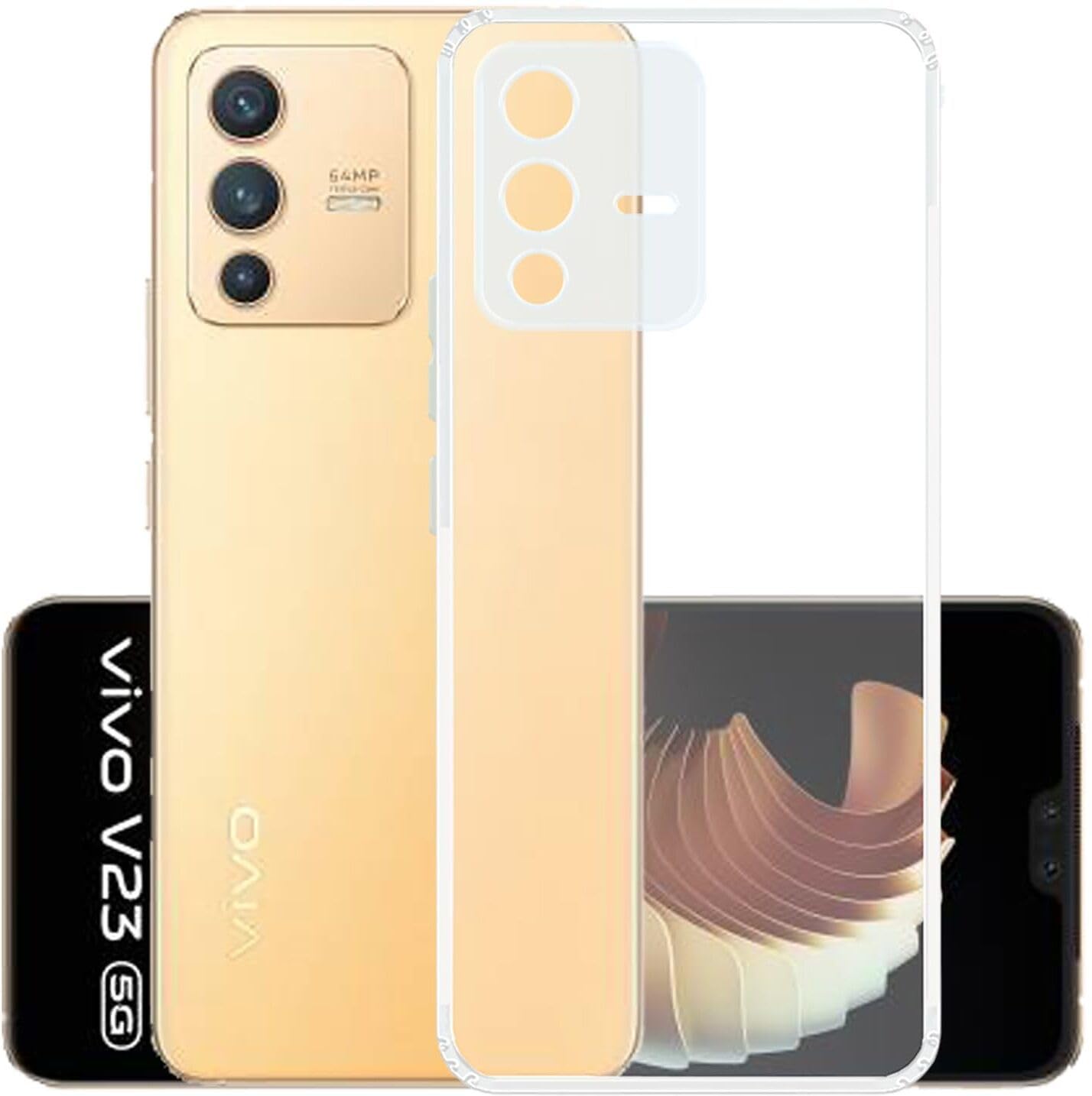 PLUGTECH TPU Ultra Hybrid Clear Camera Protection Back Cover Case for Vivo V23