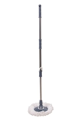 Revolutionary Spin Mop Stick Set (With 1 Refill) - Effortless Cleaning with 360 Rotating Head & Stainless Steel Handle