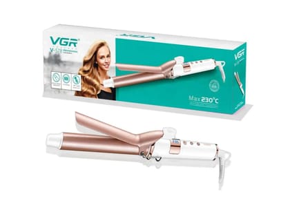 VGR V-578 Professional Hair Curling Wand,with LED Display, Adjustable Heat 230C Max Electric Hair Curler (Barrel Diameter: 25 mm)