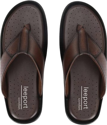 Leeport - Black Men's Thong Flip Flop