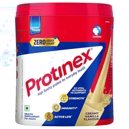 Protinex Health Supplement And Nutritional Protein Mix For Adults-(Creamy Vanilla, 400 Gms, Jar) with 25 Vital Nutrients to Support Strength, Immunity & Active Life