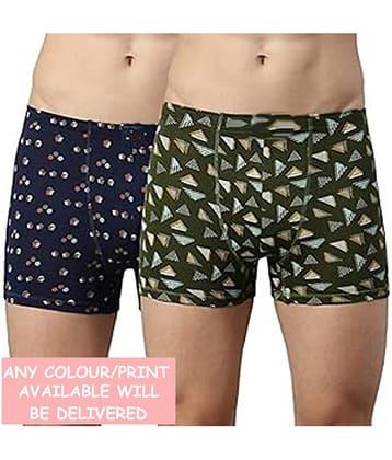CAVENDRES Pack of 2 Cotton Blend Trunks For Men's ( Multicolor )