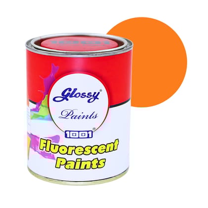 1001 Fluorescent Daylight Glow Paint | High Visibility | High Durability, Multi-Surface | interior/Exterior | Perfect for Marking | Weather Resistant | (Golden Yellow, 500gms)