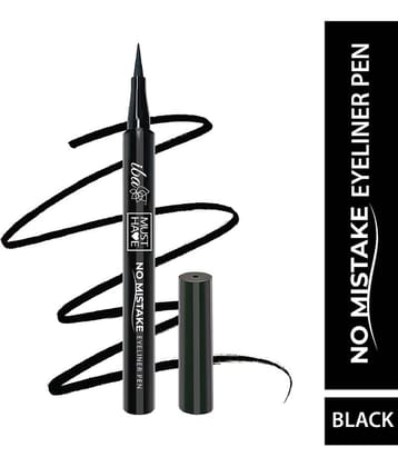 Iba Must Have No Mistake Eyeliner Pen , Ultra Matte , Waterproof , Deep Black, 1.1ml, (Pack of 1)