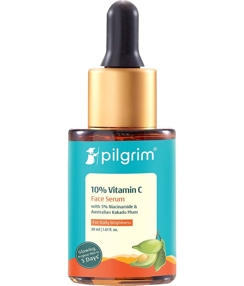 Pilgrim 10% Vitamin C Face Serum For Daily Brightness for All Skin Type, 30ml (Pack of 1)