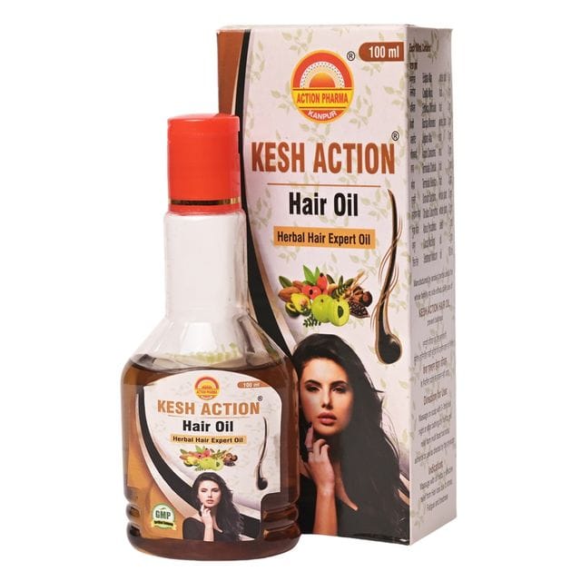 Action Pharma I Kesh Action Hair Oil I GMP Certified Company I 100 ML