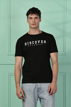 Cotton Black Discover T-Shirt