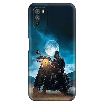 Bullet Adventure POCO M3 Premium Embossed Mobile cover