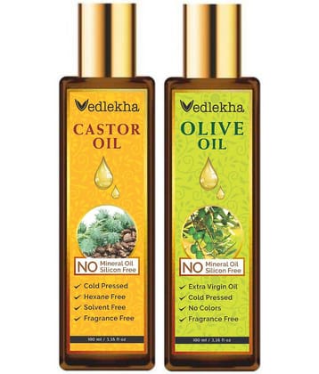 Vedlekha - Hair Growth Castor Oil 100 ml ( Pack of 2 )