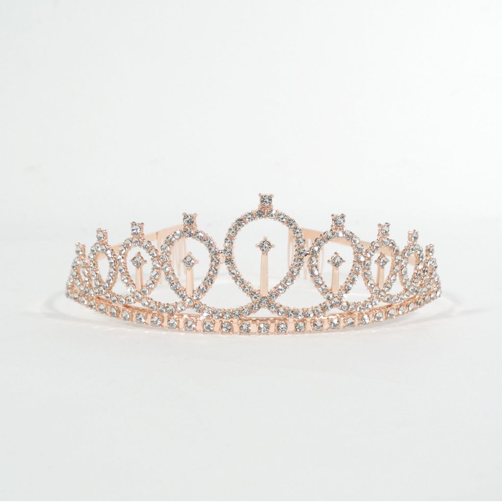 Metal Tiara Rose Gold