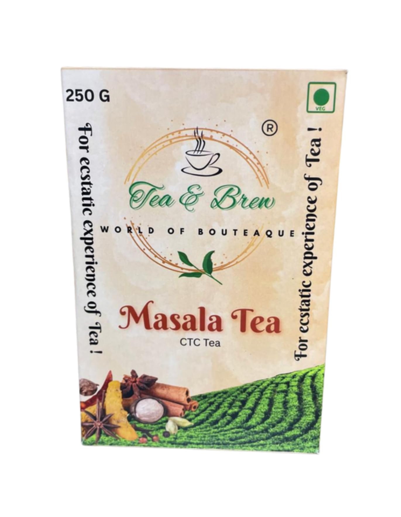 Tea & Brew | Masala Tea | 250g Box | Pack of 1