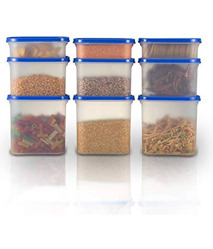 Analog kitchenware Grocery, Dal, Pasta Polyproplene Food Container Set of 9 3000 mL