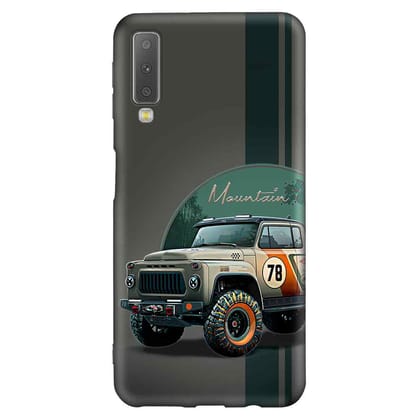 Funny Face Art 2 Samsung A7 2018 Premium Embossed Mobile cover