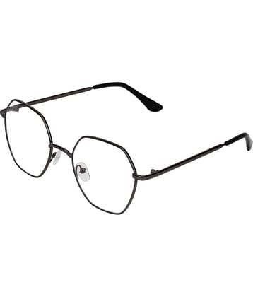 Creature Black Geometric Eyeglass Frame ( Pack of 1 )