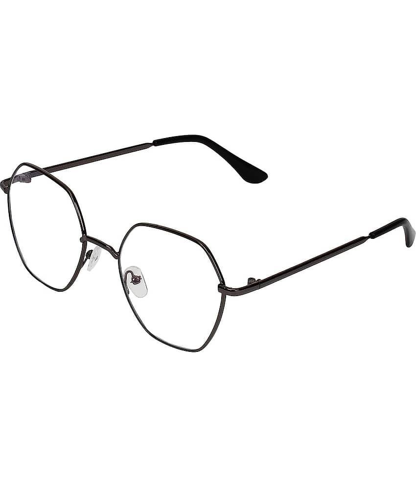 Creature Black Geometric Eyeglass Frame ( Pack of 1 )