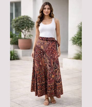 FrioNakdny Multi Color Cotton Women's Wrap Skirt ( Pack of 1 )