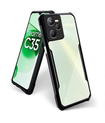 Case Vault Covers Shock Proof Case Compatible For Polycarbonate Realme C35 ( Pack of 1 )