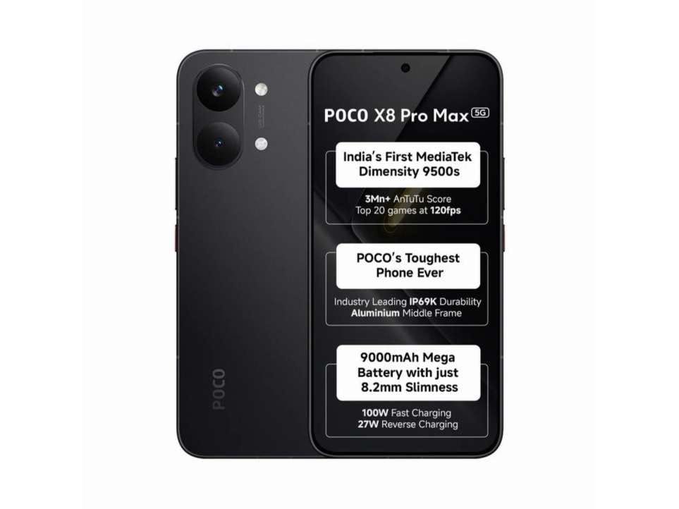 Poco X8 Pro Max 5G 12GB RAM, 512GB Storage - Black