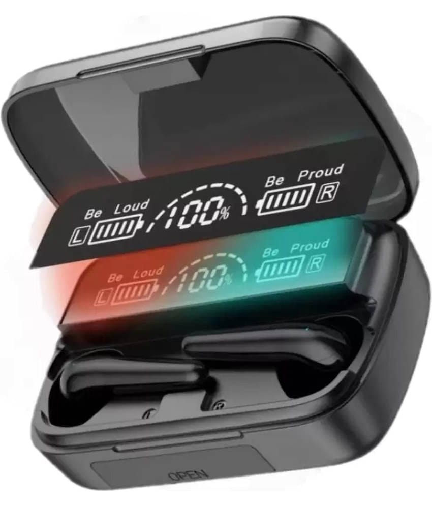 VERONIC M11 Bluetooth True Wireless (TWS) In Ear 30 Hours Playback Fast charging,Powerfull bass IPX4(Splash & Sweat Proof) Black