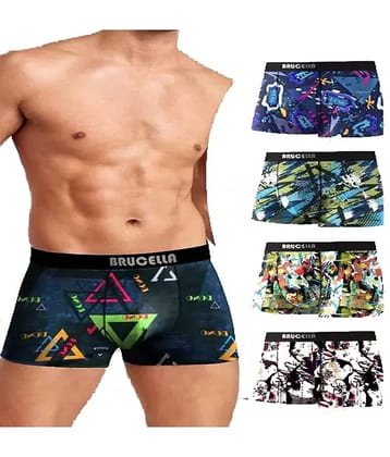 Cavenders Pack of 5 Nylon Trunks For Men's ( Multicolor )