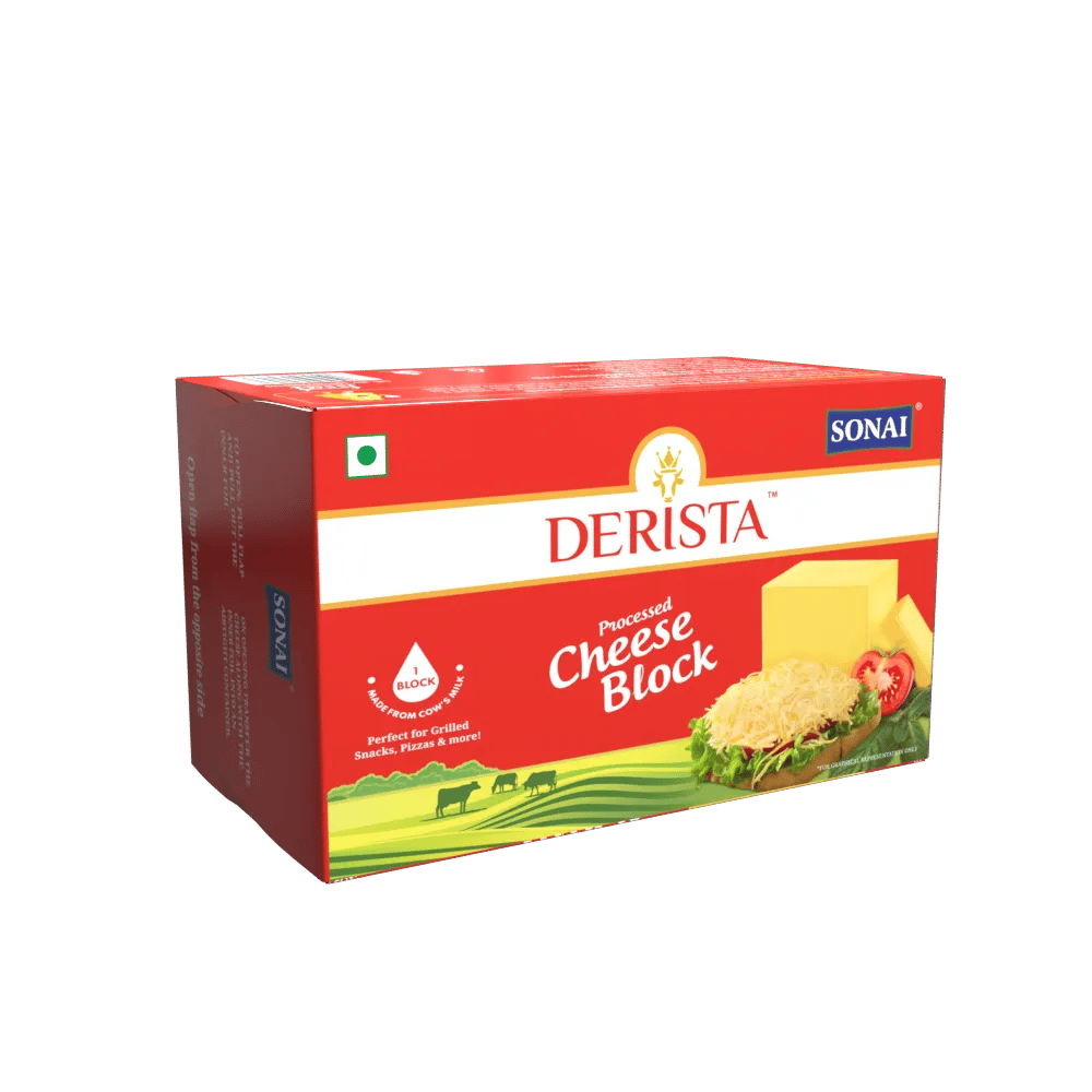 Sonai Processed Cheese Block (1kg) | Bulk Pack | Cooking & Catering