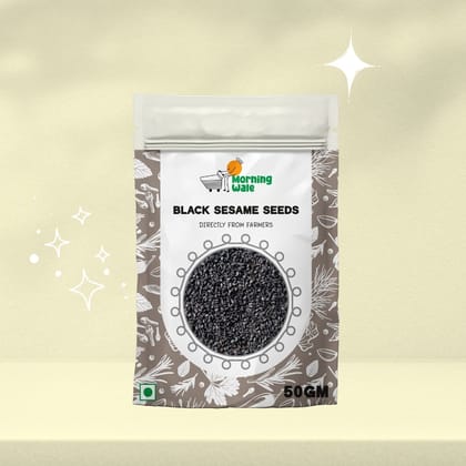Morning Wale Black Sesame Seeds/Til (90g) | Calcium-Rich Superfood | For Baking & Asian Cuisine