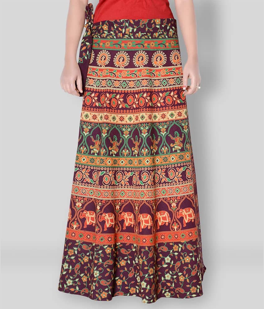 Sttoffa - Multicolor Cotton Women's Wrap Skirt ( Pack of 1 )