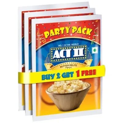Act Ii Ipc Delight Butter Party (Pack Of 3 - 450g Each)