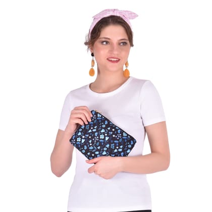 Midnight Garden Flat Pouch