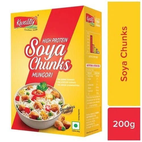Kwality Soya Chunks, 200 gm