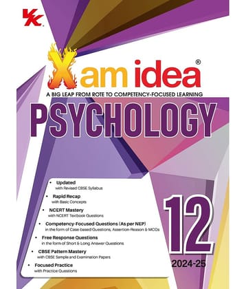 Xam idea Psychology Class 12 Book | CBSE Board | Chapterwise Question Bank| NCERT Questions Included | 2024-25 Examination