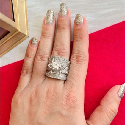 vs sterling silver cocktail ring 070-9