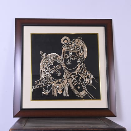 Handcrafted Radha Krishna String Art Wall Frame Handcrafted Radha Krishna String Art Wall Frame