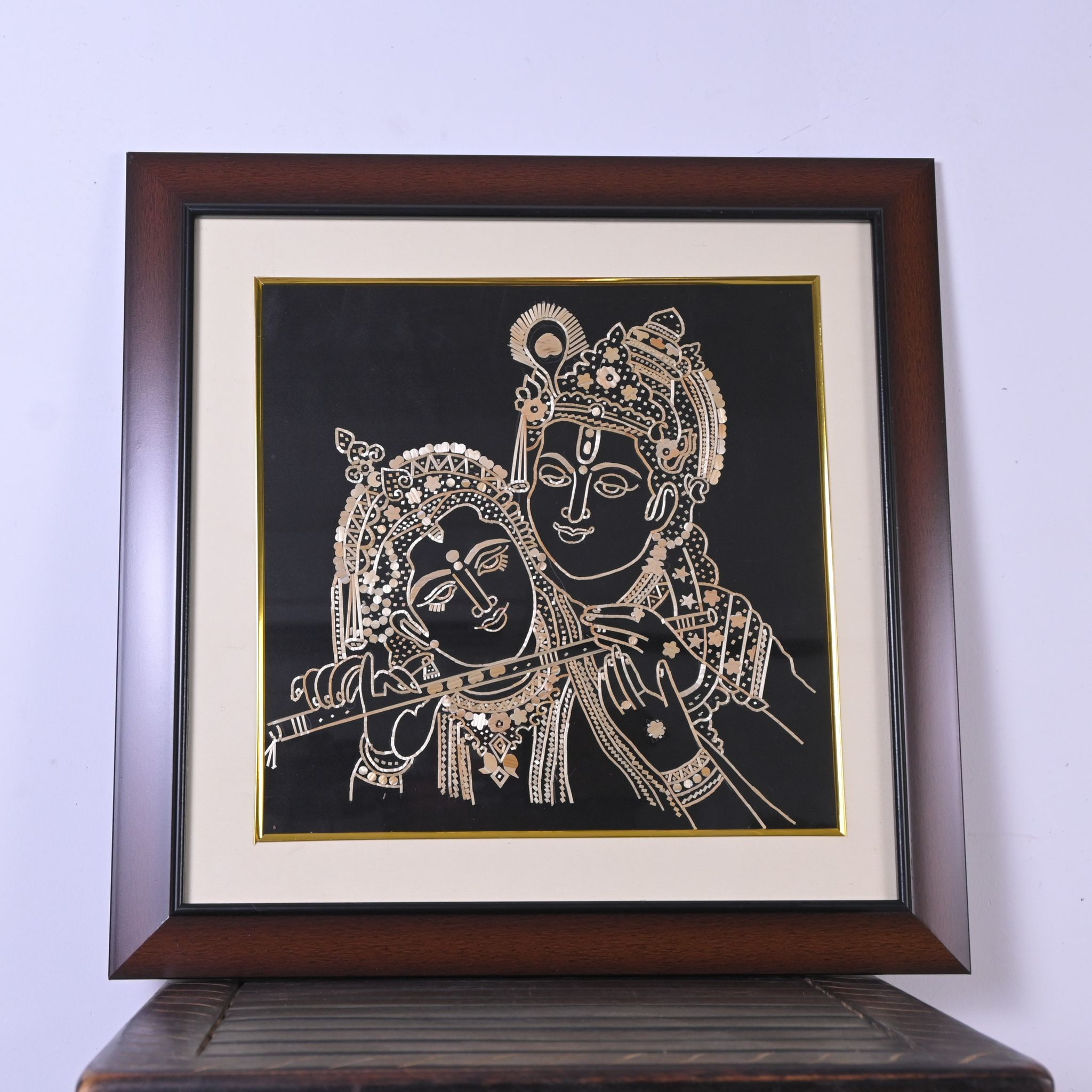 Handcrafted Radha Krishna String Art Wall Frame