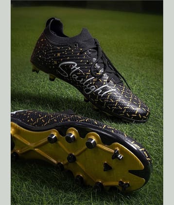 Vector X Starlight 3D Texture Black Football Shoes