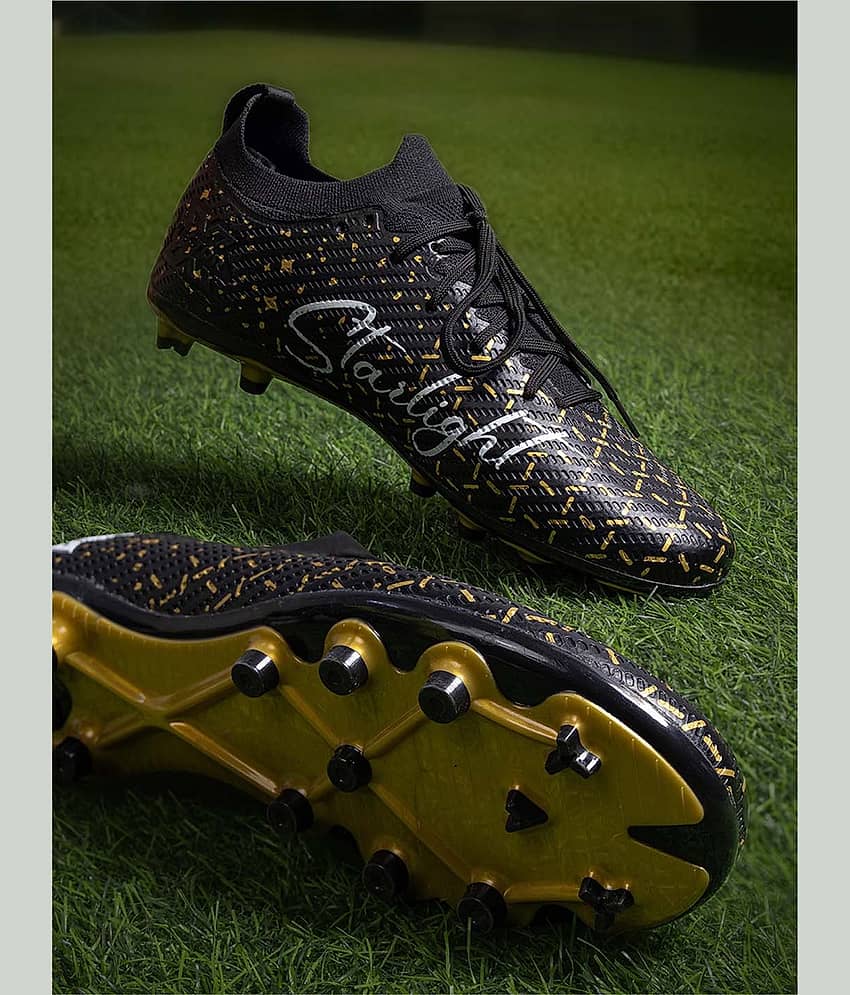 Vector X Starlight 3D Texture Black Football Shoes