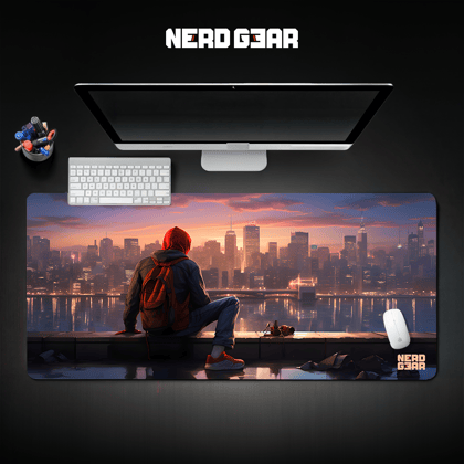 Miles Morales Cityscape NerdMat-28 x 60 cm / Unstiched