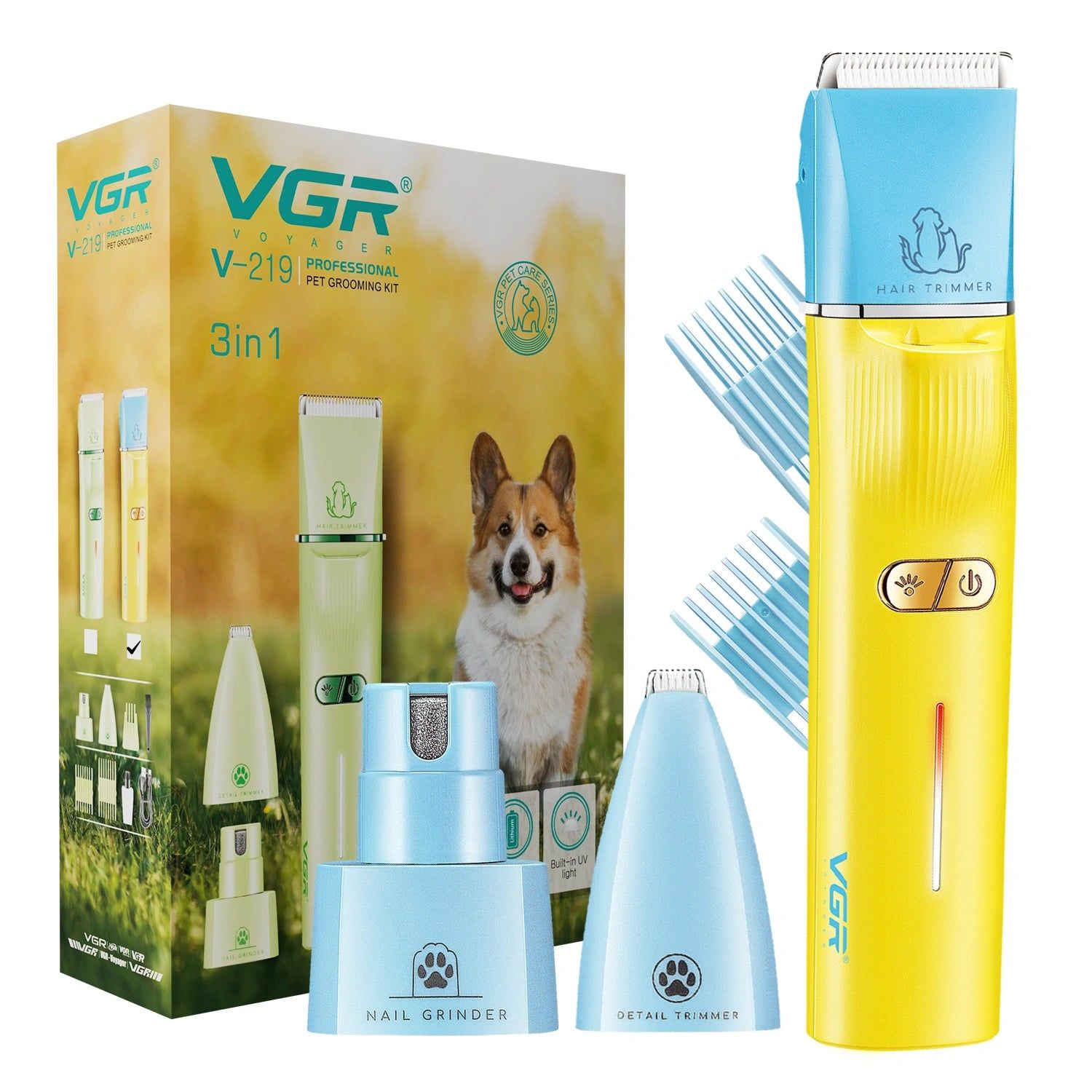 VGR V-219 Professional Pet Trimmer VGR V-219 Professional Pet Trimmer - Yellow