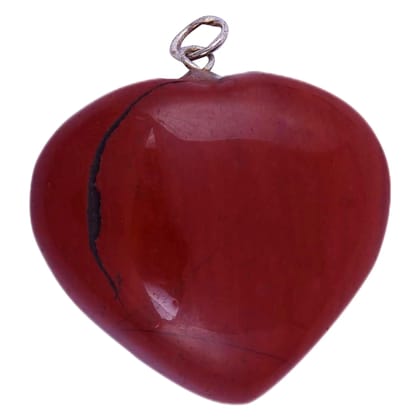 Red Jasper Heart Pendant for Reiki Healing and Crystal Healing,Traditional Astrological Pendant for Women and Mens | Lucky Charm Positive Vibes Energy | Necklace,Pendant,Gifts(KI_30)  by Krishna Impex