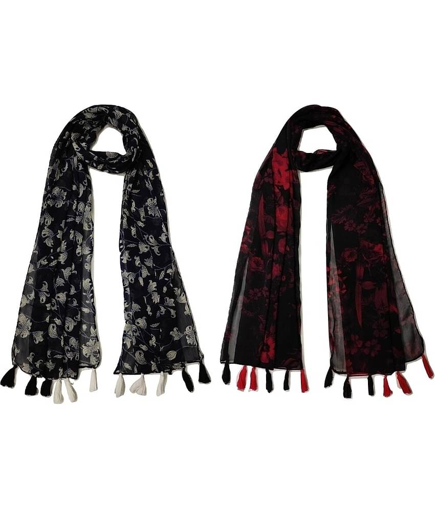 stolevilla Multi Printed Poly Cotton Yarn Stoles