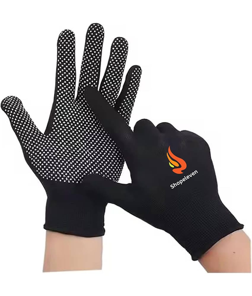 Shopeleven Black Batting Gloves ( 1 Pair )