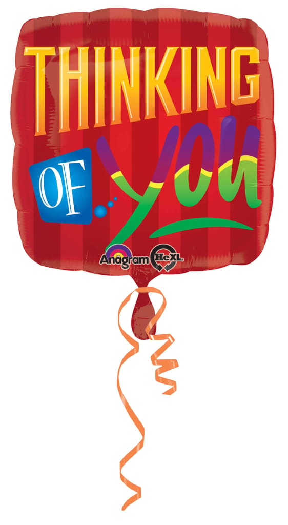 Thinking of You Square Balloons 18" S40 - Party and Festive Needs | Buy online on ZillyBuy