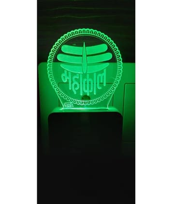SUPER AJANTA Multicolor Night Lamp ( Pack of 1 )