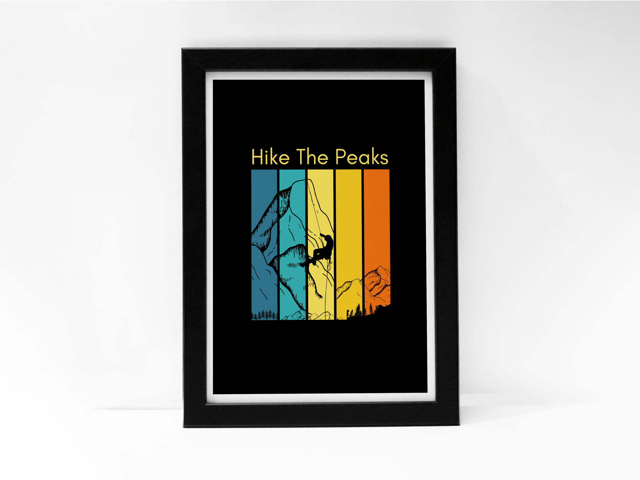 "HIKE TO THE PEAK:ADVENTURE " Poster: Add a Touch of Personality to Your Space