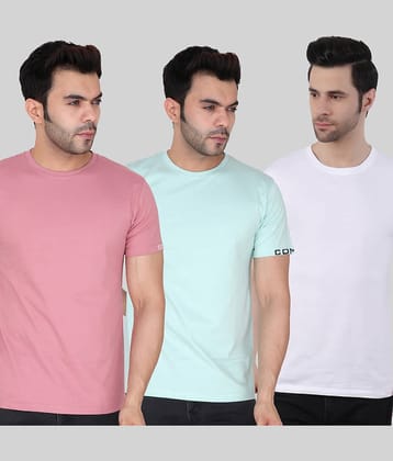 Comey Pack of 3 100% Cotton Regular Fit Men's T-Shirt ( Multicolor )