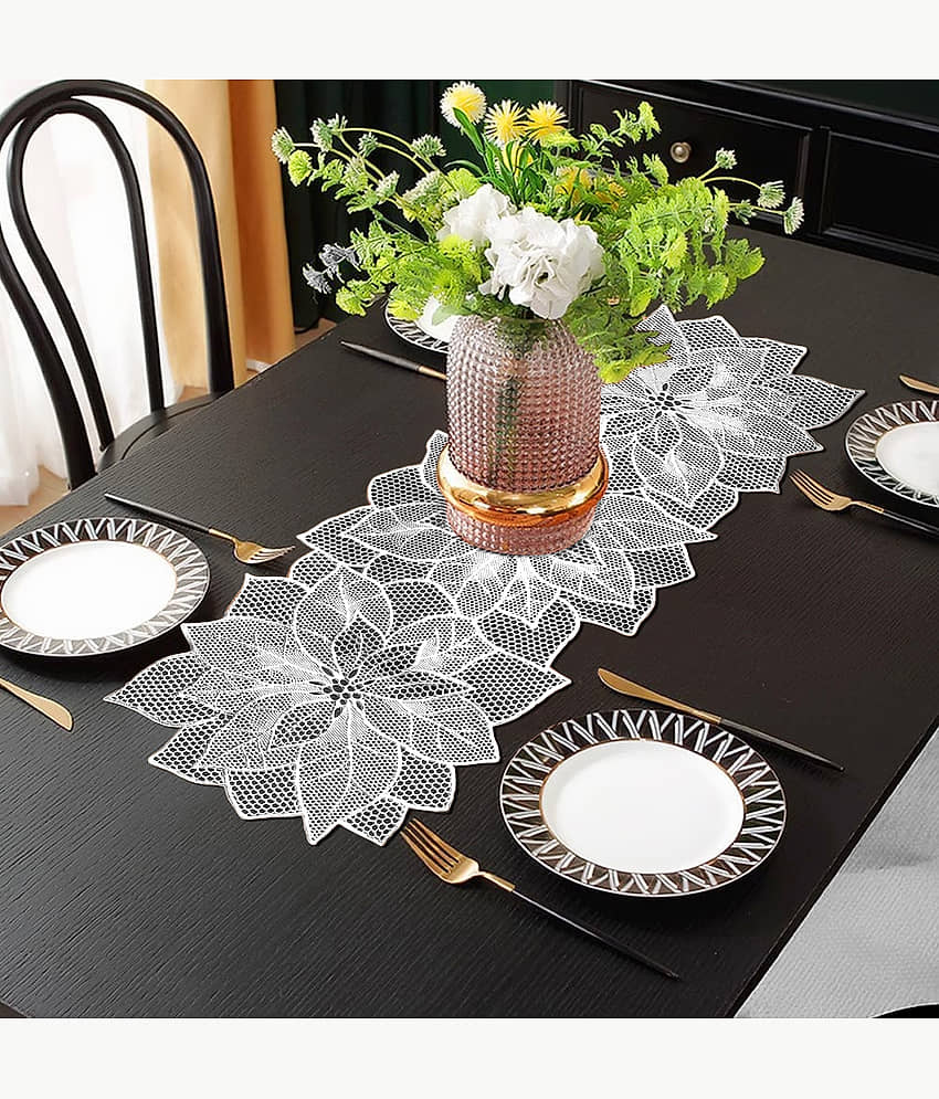 PVC 4 Seater Table Runner ( 96 cm x 35 cm ) Single - Silver
