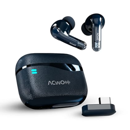 DwOTS X - (Gaming Earbuds For Gamers With ANC & Near Zero Lag) French Blue