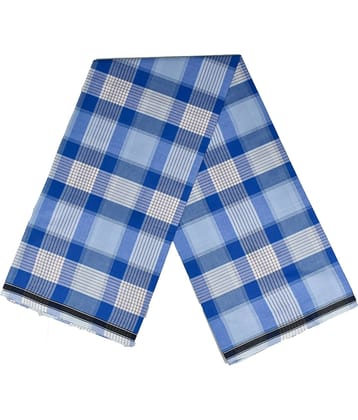 Shyam Handloom Cotton Men's Lungi Blue ( Pack of 1 )