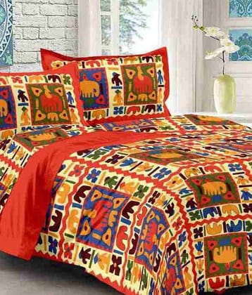 Uniqchoice Cotton King Bedsheet ( Multi )