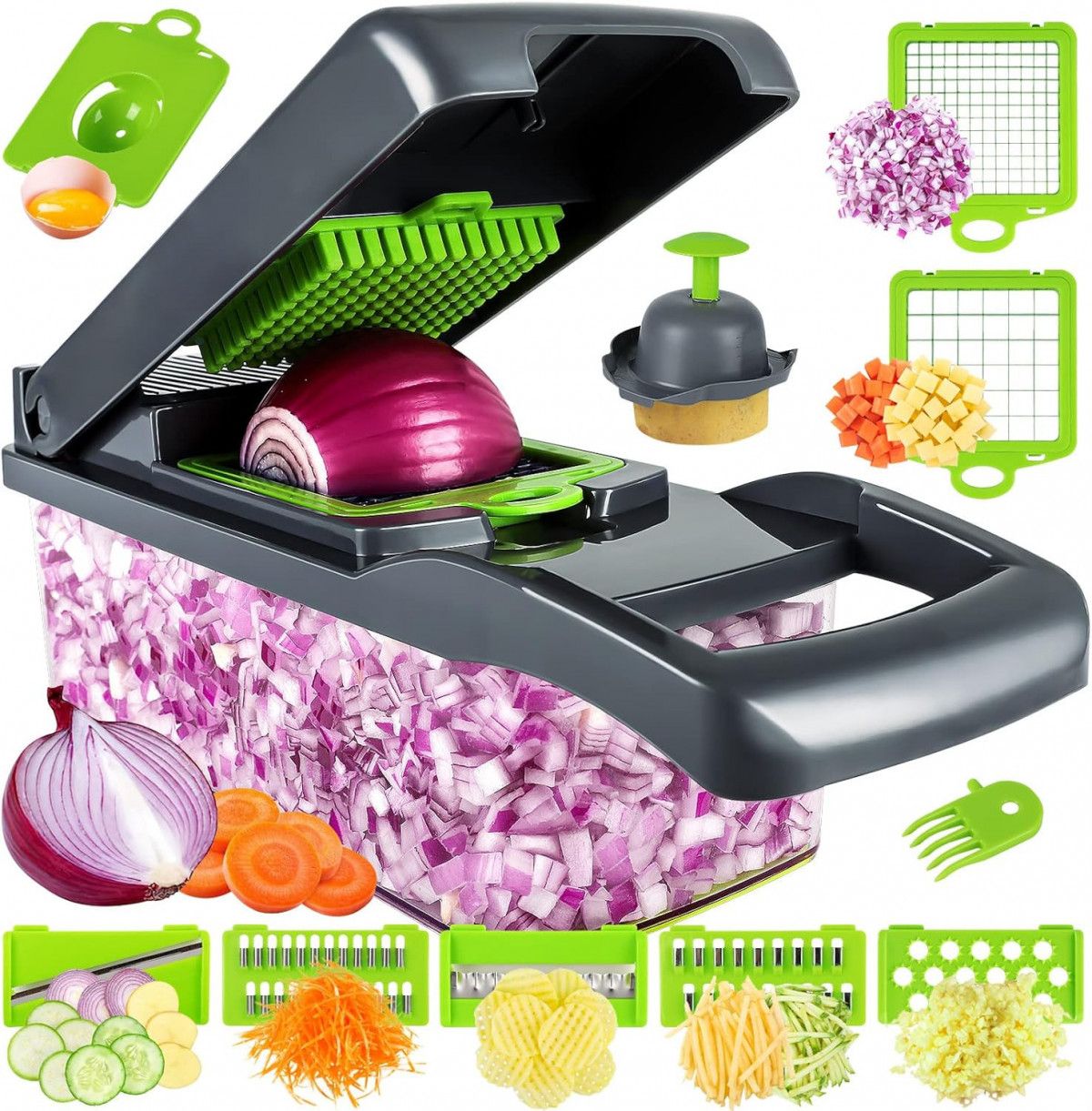 Wholesale Item - 16 IN 1 VEGETABLE CHOPPER - MOQ 7 Pieces